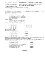 ĐỀ THI TOÁN 8 GIỮA HKII(THAM KHẢO)