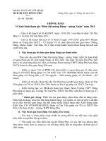 Thong bao ket qua tham gia Dem hoi giao thua mung Xuan 2011