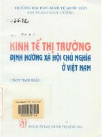 Kinh tế thị trường. Định hướng xã hội chủ nghĩa ở Việt Nam