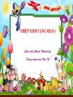 Tạo hình:Thiệp xinh tặng mẹ 8-3
