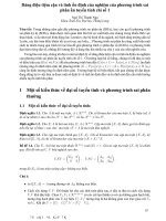 Dáng điệu tiệm cận và tính ổn định của nghiệm của phương trình sai phân ẩn tuyến tính chỉ số 1