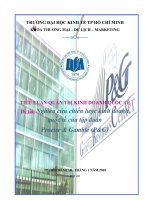 Các chiến lược kinh doanh quốc tế của tập đoàn P&G