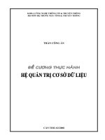 đề cương thực hành hệ quản trị cơ sở dữ liệu