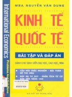 Kinh tế quốc tế - Bài tập và đáp án - Dành cho sinh viên đại học, cao học, MBA