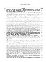 Đáp án Đề thi Giáo viên giỏi trường môn Lịch sử 2010 - 2011