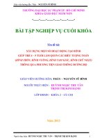 XÂY DỰNG MỘT SỐ HOẠT ĐỘNG TẠO HÌNH GIÚP TRẺ 4 – 5 TUỔI LÀM QUEN CÁC BIỂU TƯỢNG TOÁN (HÌNH TRÒN, HÌNH VUÔNG, HÌNH TAM GIÁC, HÌNH CHỮ NHẬT) THÔNG QUA PHƯƠNG TIỆN GIAO THÔNG ĐƯỜNG BỘ