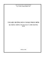 TÀI LIỆU HƯỚNG DẪN CÀI ĐẶT PHẦN MỀM hệ thống thông tin đất đai elis