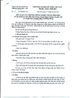 Kết luận thanh tra toàn diện THCS Lê Hồng Phong NH 2010-2011