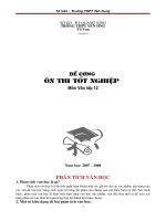 Hướng dẫn ôn thi TN Văn 12