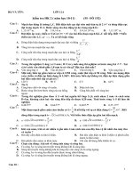 Đề kiểm tra 1 tiết VL HK 2