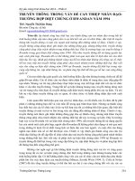 TRUYỀN THÔNG TRONG VẤN ĐỀ CAN THIỆP NHÂN ĐẠO TRƯỜNG HỢP DIỆT CHỦNG Ở RWANDAN NĂM 1994