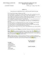 Thông tư số 32 /2009/TT-BGDĐT