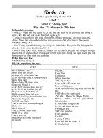 giáo án lớp ghép 2+3 tuần 16