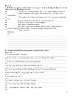 BT on thi vao 10 theo dang: SENTENCE BUILDING (160cau)