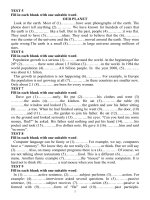 BT on thi vao 10 theo dang: ONE SUITABLE WORD (38 bai)