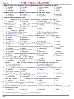 Unit 13 Vocabulary and grammar