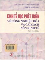 Kinh tế học phát triển về công nghiệp hóa và cải cách nền kinh tế