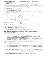 Đề thi thử lần 2 D. Chuyên Điện Biên