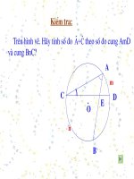 Hình 9: Góc có đỉnh bên ngoài đường tròn