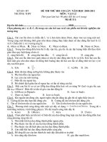 ĐỀ THI THỬ ĐẠI HỌC CAO ĐẲNG SỐ 11