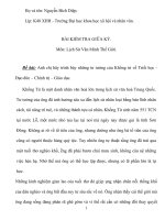 tiểu luận Anh chị hãy trình bày những tư tưởng của Khổng tử về Triết học - Đạo đức – Chính trị – Giáo dục.