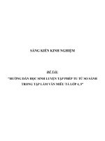 SKKN Hướng dẫn học sinh luyện tập phép tu từ so sánh trong Tập làm văn miêu tả lớp 4, 5