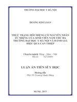 Thực trạng hôi miệng có nguyên nhân từ miệng của sinh viên năm thứ ba Trường Đại học Y Hà Nội và đánh giá hiệu quả can thiệp