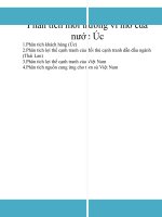 Phân tích môi trường vi mô của môi trường Úc