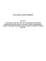 SKKN Vận dụng thuyết về các loại hình trí thông minh để đa dạng hóa các hoạt động khởi động trong giờ học Reading Tiếng anh 12 chương trình chuẩn