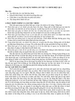 XÂY DỰNG NHÓM làm VIỆC và NHÓM HIỆU QUẢ