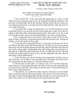 QUY CHẾ VỀ SỬ DỤNG VÀ BẢO QUẢN CƠ SỞ VẬT CHẤT TRƯỜNG HỌC