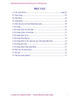 sáng kiến kinh nghiệm Biện pháp hình thành kỹ năng sống cho trẻ mẫu giáo lớn