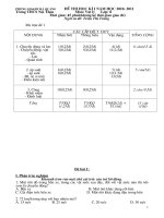 đề cương ôn tập kì I