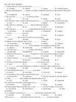 BT on thi vao 10 theo dang: BT trac nghiem (42 cau)