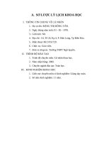 Sáng kiến kinh nghiệm môn toán Hệ thức lượng trong tam giác