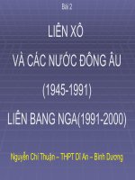 Bài 2-Liên Xô và các nước Đông Âu