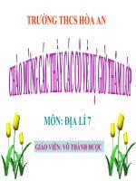 Bài 48: THIÊN NHIÊN CHÂU ĐẠI DƯƠNG