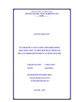 Xác định mức năng lượng thích hợp trong khẩu phần thức ăn hỗn hợp hoàn chỉnh cho bò lai f1 (droughtmaster x sind) nuôi thịt