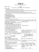 Giáo án Tuần 23 (2 buổi đầy đủ) - Thu