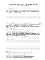 ĐỀ KSCL GIỮA KÌ II LỚP 3. HAY