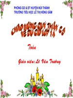 toán 2;Bảng chia 4