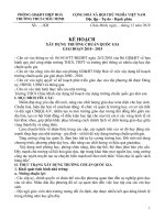 kế hoạch xây dựng trường chuẩn QG giai đoạn 2010-2015