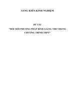 SKKN Đổi mới phương pháp bình giảng thơ trong chương trình THPT
