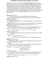 HỆ THỐNG CÂU HỎI VÀ BÀI TẬP MÔN VẬT LÍ LỚP 9 CHUẨN