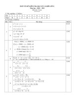 DA AN DE THI HOC KY I TOAN 8 NAM 2010-2011