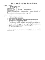 Đáp án Đề thi Giáo viên giỏi trường môn Tin học 2010 - 2011
