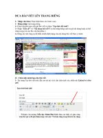 Cach dua hinh anh len bai viet