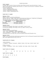 Đáp án Đề thi Giáo viên giỏi trường môn Tiếng Anh 2010 - 2011