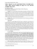 THỰC TRẠNG VÀ CÁC GIẢI PHÁP NÂNG CAO HIỆU QUẢ THỰC HIỆN TRÁCH NHIỆM XÃ HỘI CỦA CÁC DOANH NGHIỆP VIỆT NAM