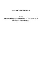 SKKN môn Toán THPT Phương pháp dựng thiết diện và các dạng toán liên quan tới thiết diện